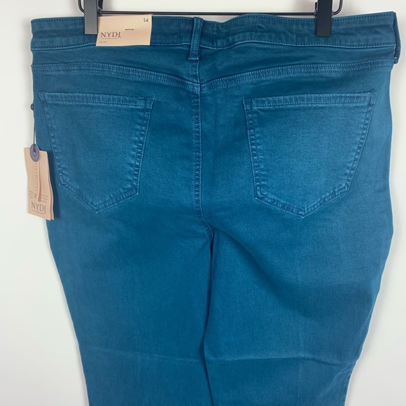 NEW NYDJ | Sheri Pintuck Slim Ankle Jeans Bluebell - Picture 5 of 11